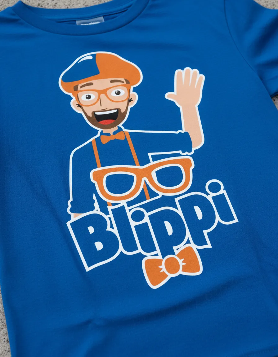 Camiseta Azul Infantil Blippi mlr