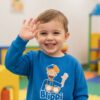 Moletom Azul-turquesa Algodão Flanelado Infantil Blippi mlr