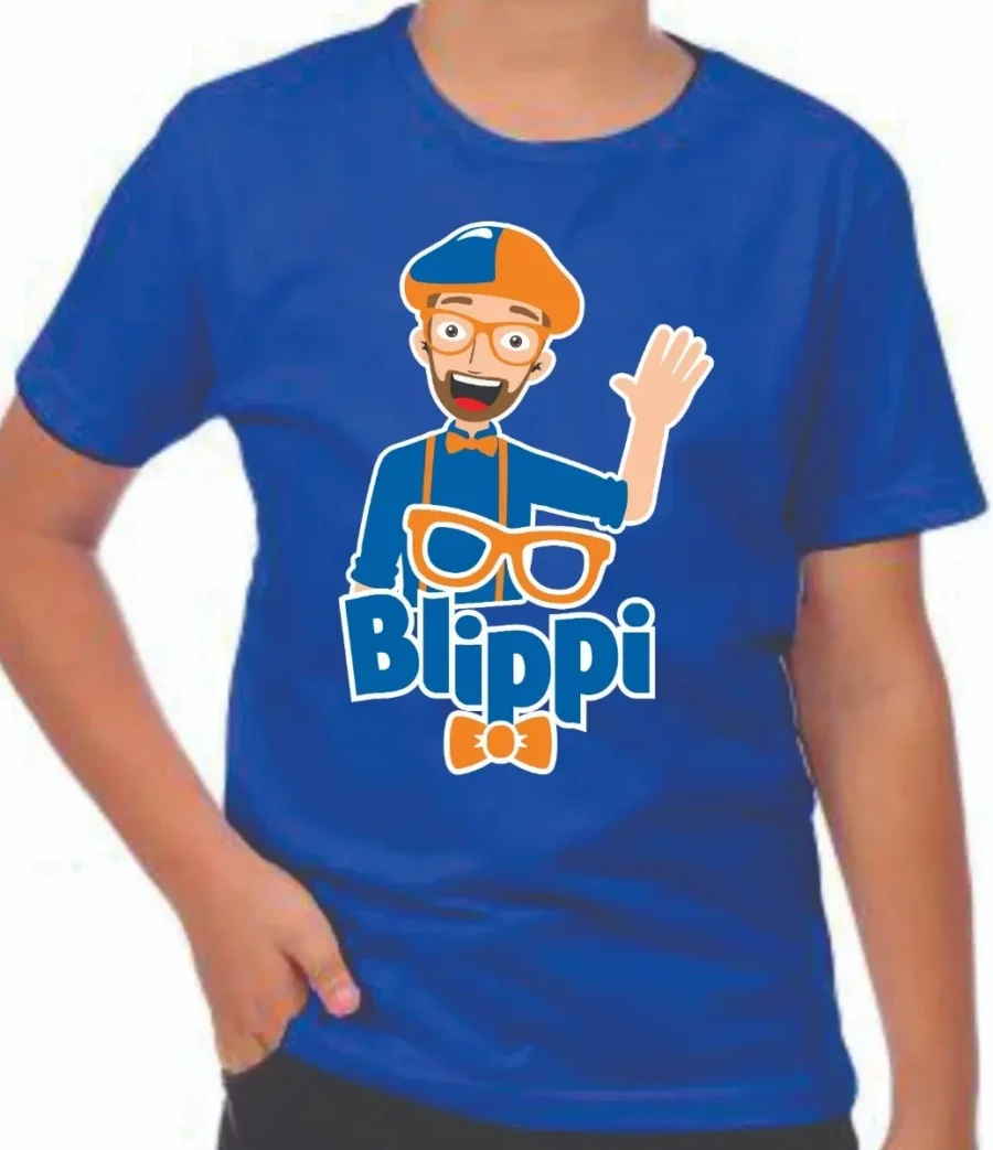Camiseta Azul Infantil Blippi mlr