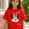 Camiseta Red Manga Curta Infantil Unissex Minnie Mouse mlr