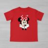 Camiseta Red Manga Curta Infantil Unissex Minnie Mouse mlr