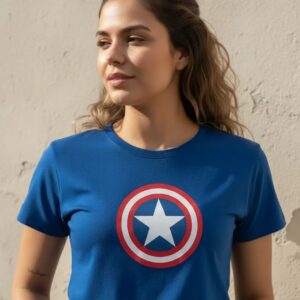 D_NQ_NP_2X_904292-MLA113885893255_062026-F-camiseta-manga-curta-baby-look-capitao-america--azul Camiseta Azul Manga Curta Baby Look Capitão América mlc