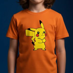 D_NQ_NP_2X_904595-MLB110210430846_052026-F-camiseta-infantil-unissex-pikachu-pokemon-desenho-anime Camiseta Laranja Infantil Unissex Pikachu Pokémon mlr