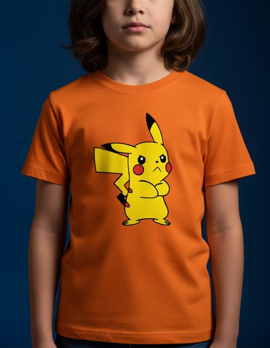 D_NQ_NP_2X_904595-MLB110210430846_052026-F-camiseta-infantil-unissex-pikachu-pokemon-desenho-anime Camiseta Laranja Infantil Unissex Pikachu Pokémon mlr