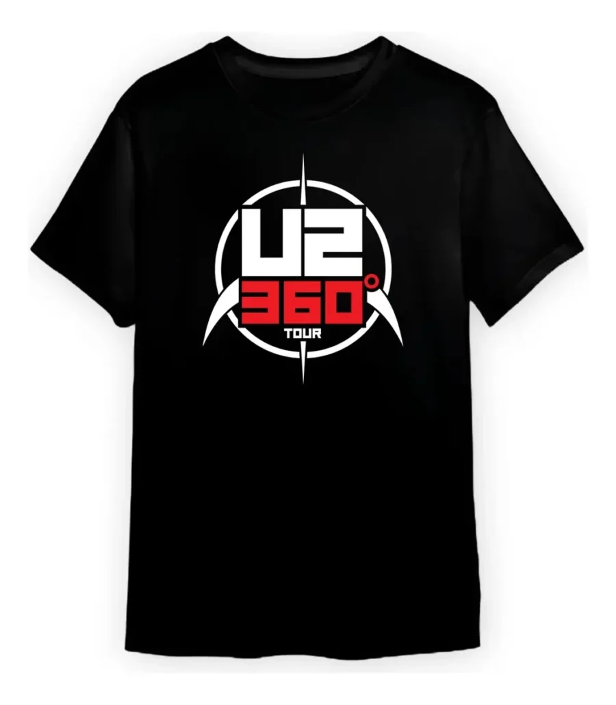Camiseta Adulto Tradicional Banda U2 360 Tour mlc