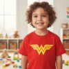 Camiseta Infantil Unissex Mulher Maravilha spe