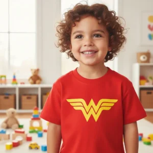 D_NQ_NP_2X_913100-MLB106588383171_022026-F-camiseta-infantil-mulher-maravilha Camiseta Infantil Unissex Mulher Maravilha mlc