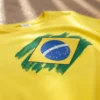 Camiseta Amarela Baby Look Manga Longa Copa ( Meu Brasil ) mlc
