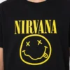 Camiseta Preta Infantil Banda Nirvana spe