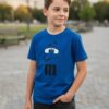 Camiseta Azul Infantil M&m mlc
