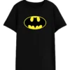 Camiseta Preta Infantil Unissex Batman mlc