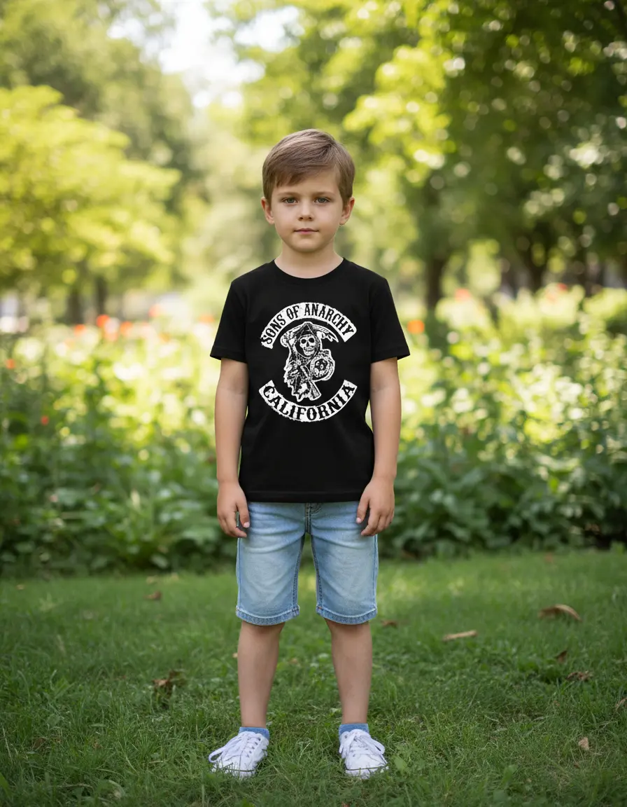 Camiseta Infantil Sons Of Anarchy mlc