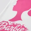 Camiseta Branca Logo Barbie ( Infantil ) mlc