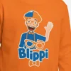 Camiseta Manga Comprida Infantil Unissex Laranja Blippi mlr