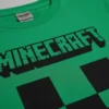 Camiseta Manga Comprida Adulto Unissex Verde Minecraft Creeper mlc