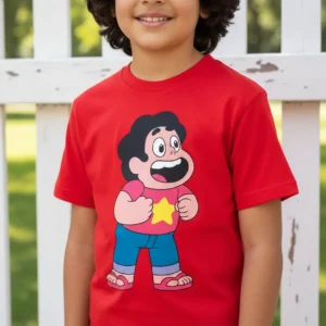 D_NQ_NP_2X_963170-MLB111839466673_052026-F-camiseta-steven-universo-infantil- Camiseta Vermelha Steven Universo ( Infantil ) mlc