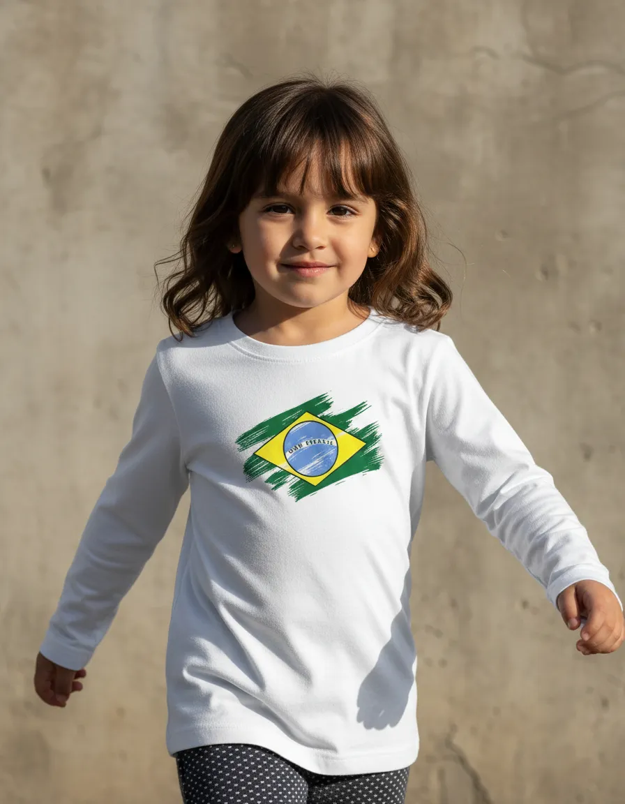 D_NQ_NP_2X_963272-MLA113345448413_062026-F-camiseta-manga-longa-branca-infantil-copa--meu-brasil- Camiseta Manga Longa Branca Infantil Copa Meu Brasil mlc