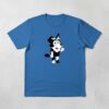 Camiseta Azul Manga Curta Adulto Unissex Mackenzie Bluey mlr