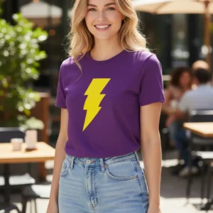 D_NQ_NP_2X_972344-MLB93858347793_092025-F-camiseta-shazam-adulto-baby-look- Camiseta Roxa Manga Curta Adulto Baby Look Feminina Shazam mlc