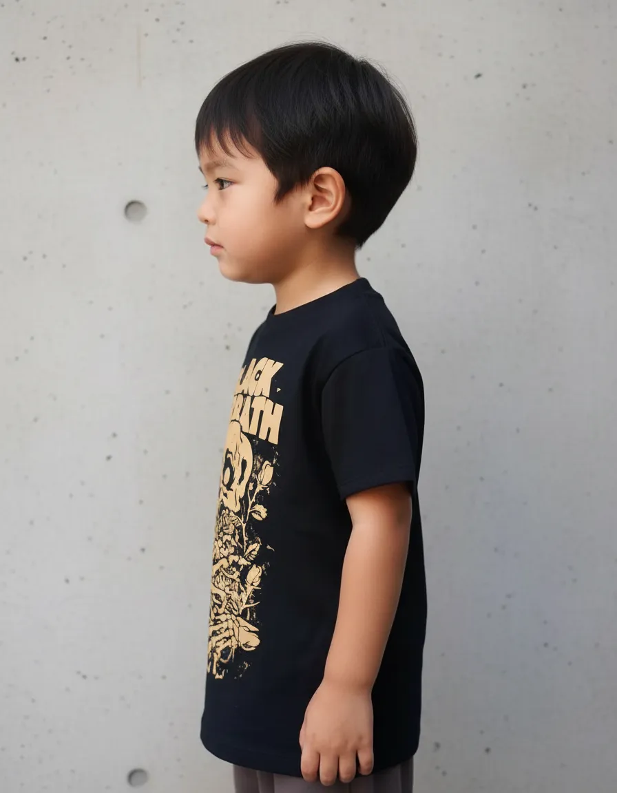 Camiseta Black Sabbath Banda De Rock Infantil mlc