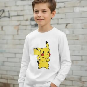 D_NQ_NP_2X_988196-MLB115767301369_082026-F-camiseta-manga-comprida-longa-branca-infantil--pikachu Camiseta Manga Longa Branca Infantil Pikachu
