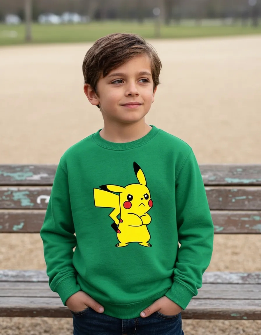 Moletom Pikachu Pokémon ( Verde )