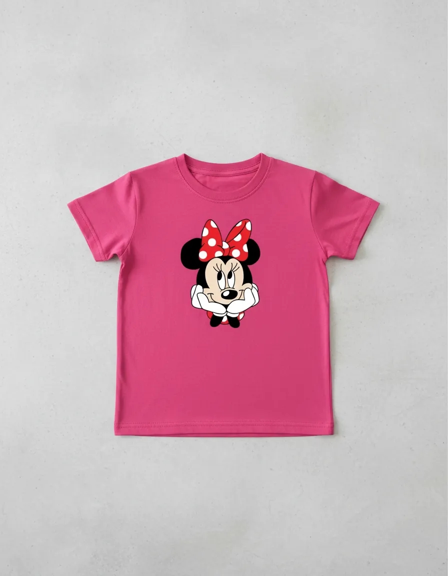 D_NQ_NP_2X_994652-MLA114244244506_082026-F-camiseta-manga-curta-rosa-infantil-unissex-minnie-mouse Camiseta Rosa Manga Curta Infantil Unissex Minnie Mouse mlc