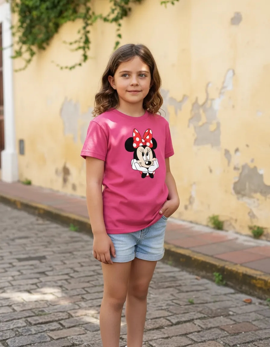 D_NQ_NP_2X_998433-MLA115580543139_082026-F-camiseta-manga-curta-rosa-infantil-unissex-minnie-mouse Camiseta Rosa Manga Curta Infantil Unissex Minnie Mouse mlc