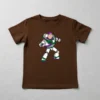 Camiseta Manga Curta Marrom Infantil Buzz Lightyear Toy Story mlc