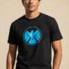 Camiseta Adulto Agentes Shield Silk Screen Manual Hq Premium mlc