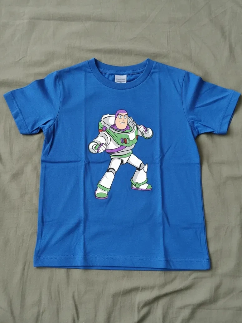 Camiseta Azul Infantil Buzz Lightyear Toy Story mlc