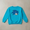 Moletom Flanelado Azul-turquesa Infantil Sonic Premium