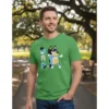 Camiseta Adulto Bluey Bandit Pai Cores spe