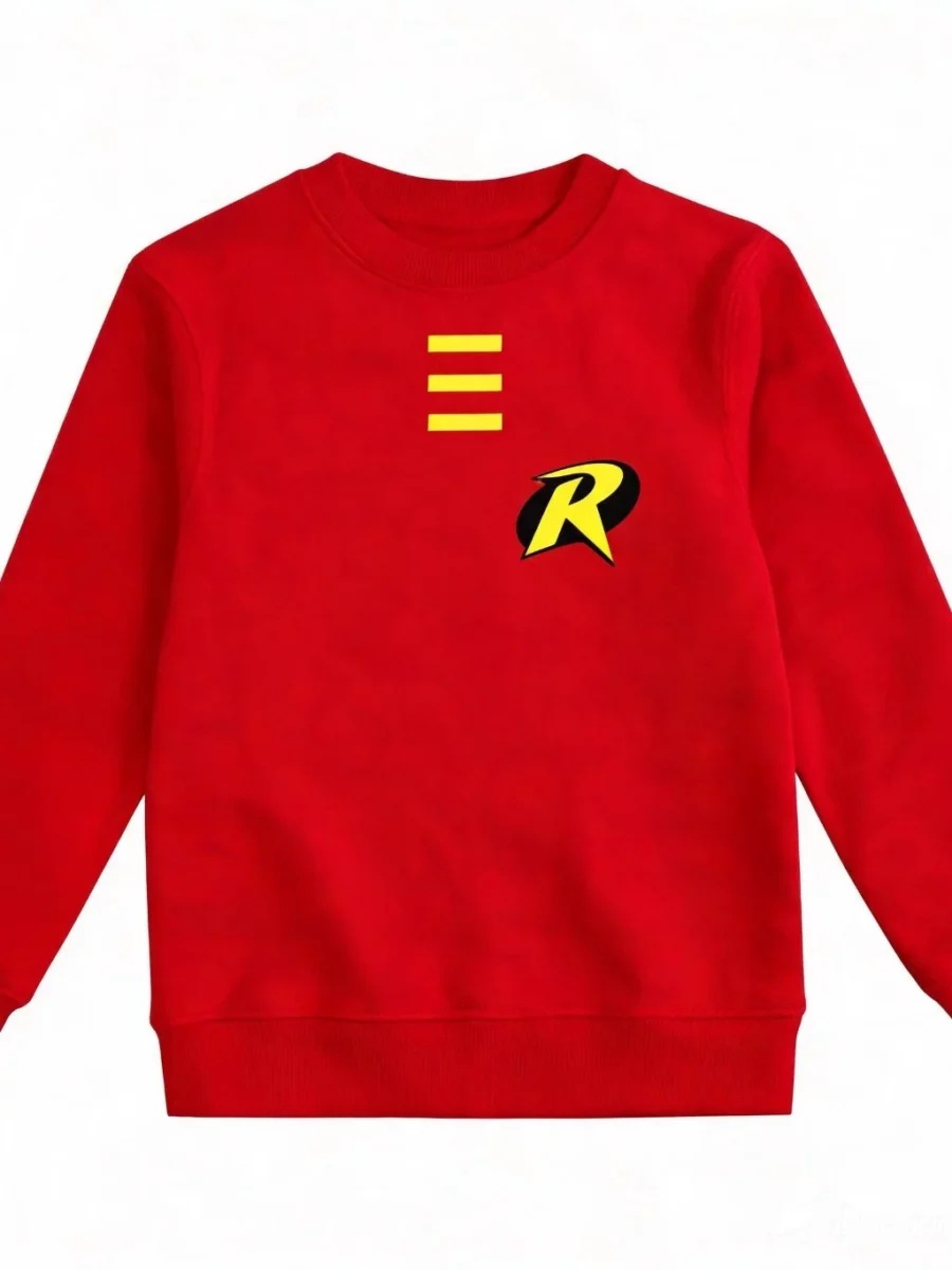 Camiseta Vermelha Manga Longa Infantil Robin mlc