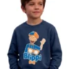 Moletom Infantil Cores Blippi Blusa de Frio Unissex Personagem spe