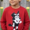 Moletom Bluey Mackenzie Infantil ( Vermelho )