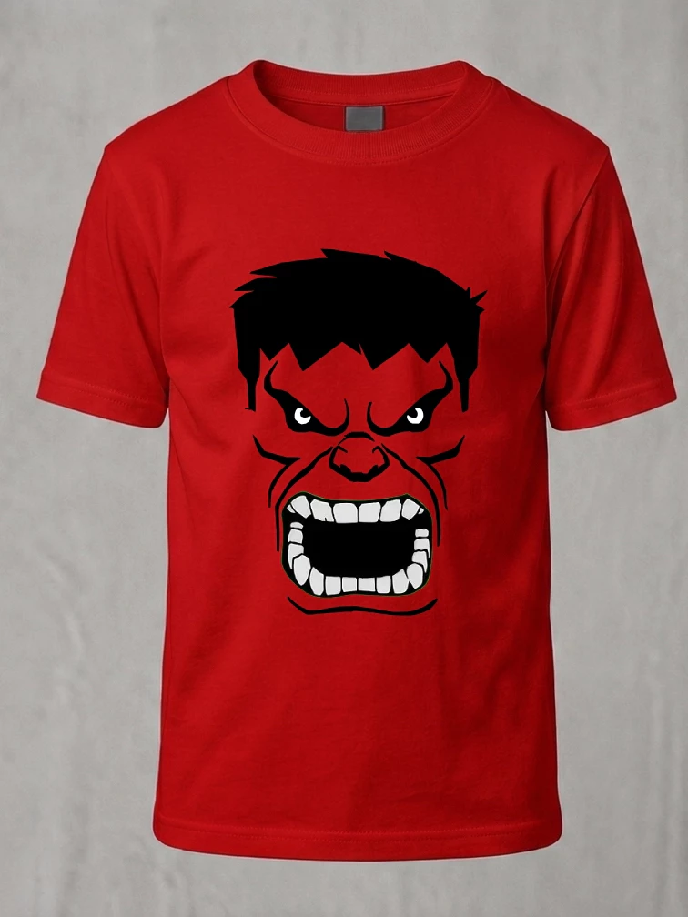 Camiseta Adullto Unissex Hulk Vermelho spe