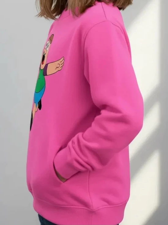 Moletom Algodão Flanelado Clarencio O Otimista ( Rosa )