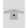Camiseta Cinza Manga Longa Infantil m&m 3 mlc