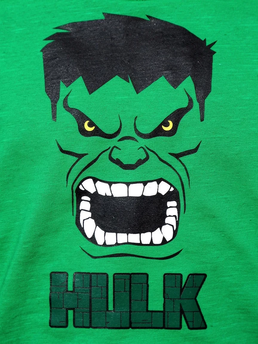 Camiseta Infantil Unissex Incrivel Hulk Verde spe