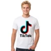 Camiseta Vermelha Adulto Unissex Tik Tok