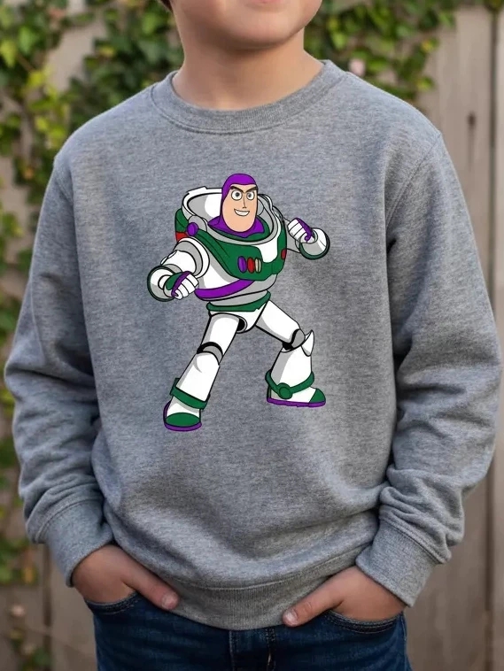 br-11134207-820ln-mqzhylfbneh1c2 Blusa Moletom Flanelado Infantil Cinza Buzz LightyearToy Story mlr