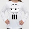 br-11134207-820lo-mrumlnhc2nlzee Camiseta Branca Manga Longa Infantil Unissex m&m 3 spe