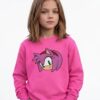 Moletom Algodão Flanelado Infantil Rosa Amy Rose Sonic mlc