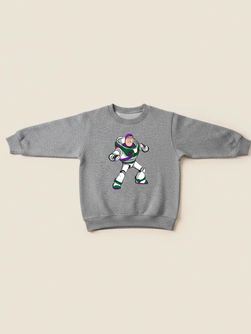br-11134207-820lq-mqzhylfbez2d01 Blusa Moletom Flanelado Infantil Cinza Buzz LightyearToy Story mlr