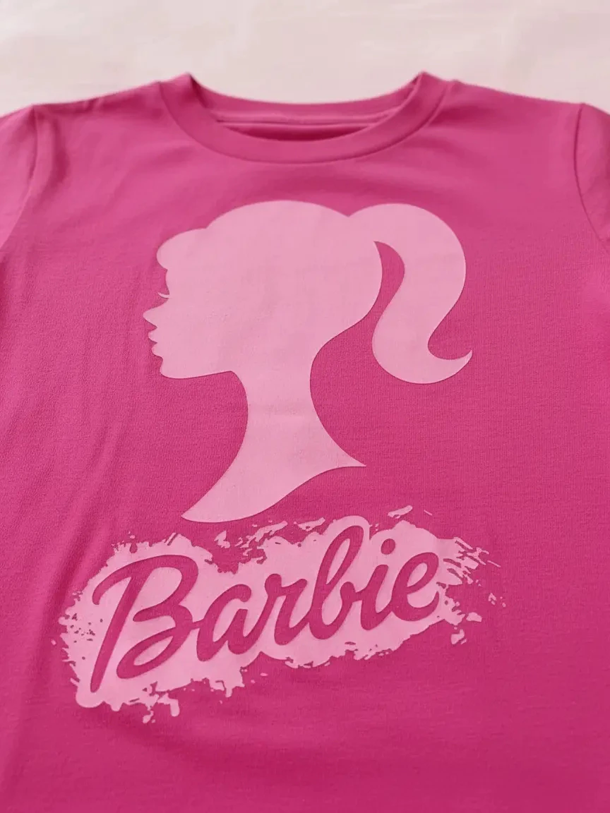 Camiseta Baby Look Feminina Rosa Barbie spe