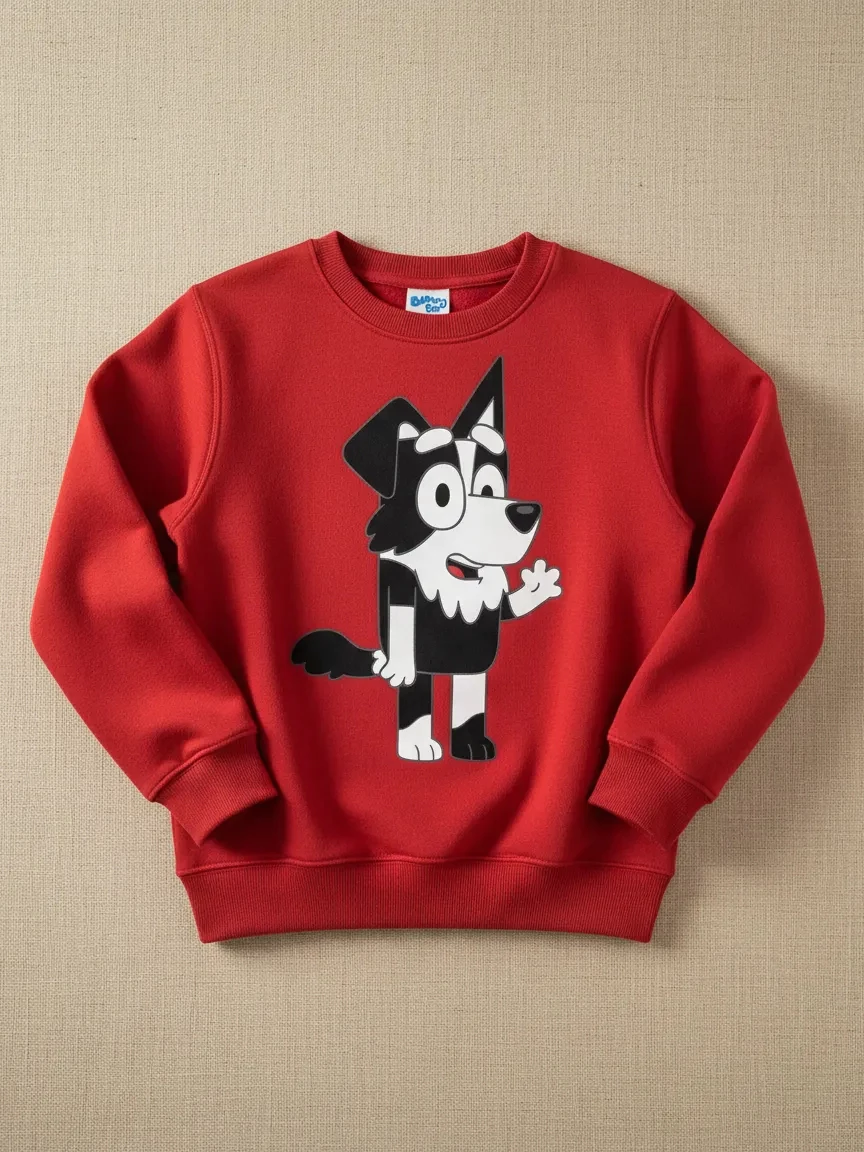 Moletom Bluey Mackenzie Infantil ( Vermelho )