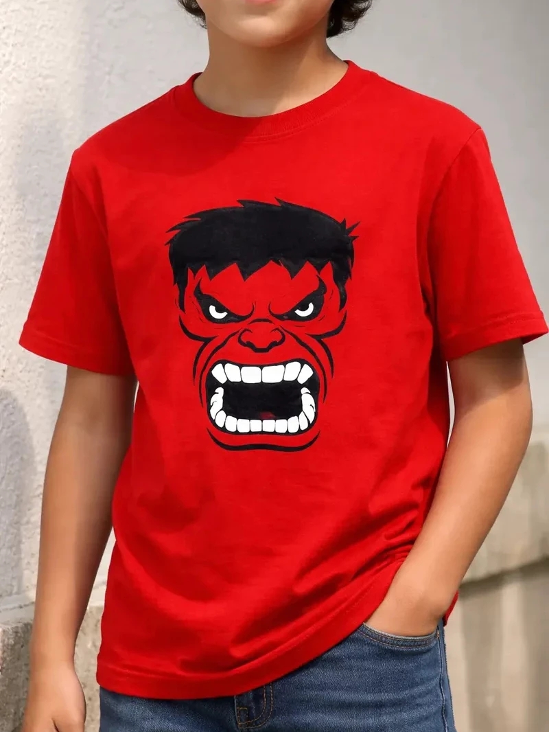 Camiseta Adullto Unissex Hulk Vermelho spe