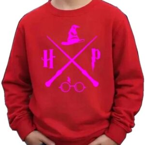 br-11134207-820ly-mqu7o1wmuccj3f Moletom Harry Potter Logo Rosa Infantil ( Vermelho )