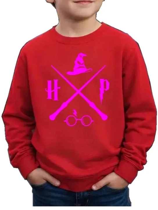 Moletom Harry Potter Logo Rosa Infantil ( Vermelho )